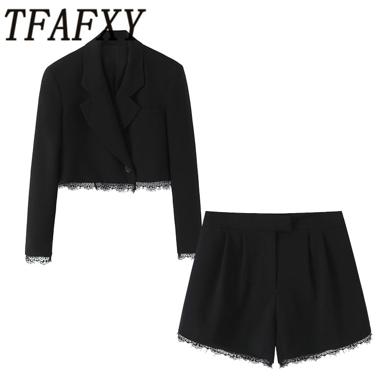 Sewing Jackets - TFAFXY 2026 Spring Women Sets Lace