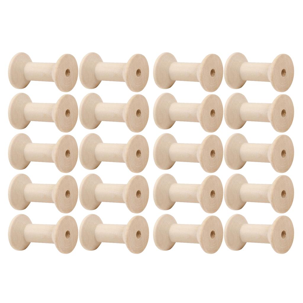 20pcs Wooden Bobbins Thread Sp - đánh giá và giá Thread Bobbins Empty
