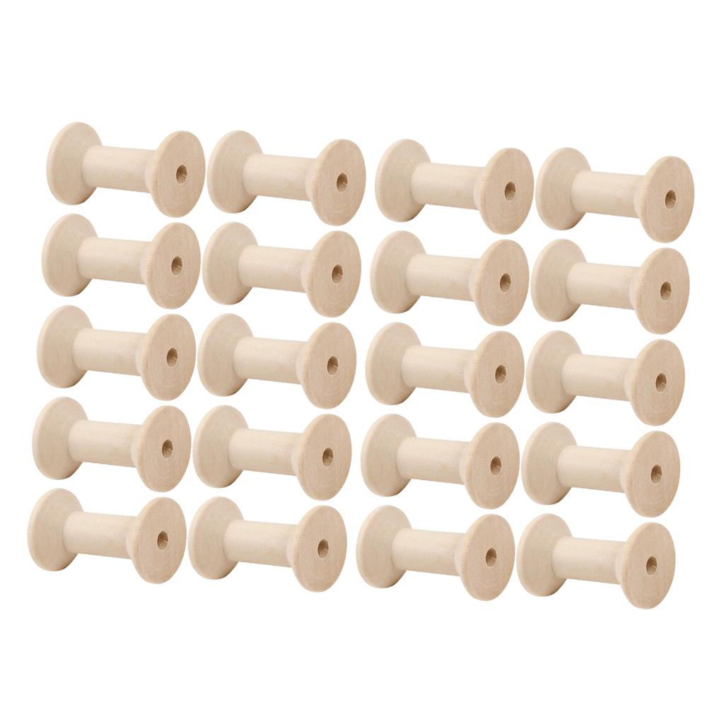 20pcs Wooden Bobbins Thread Sp - đánh giá và giá Thread Bobbins Empty