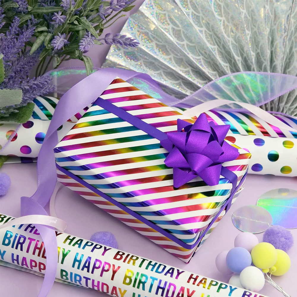 3 Types/set Birthday Gift Wrap - đánh giá và giá Pattern Tissue Paper
