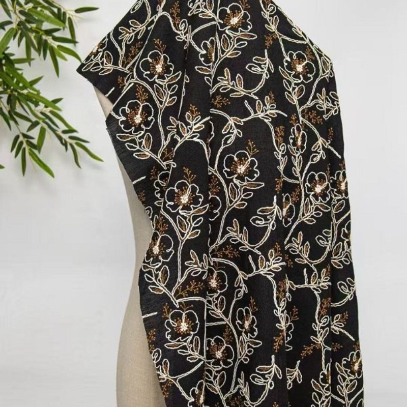 Embroidered Tulle Lace Trim Fa - đánh giá và giá Sewing Fabric