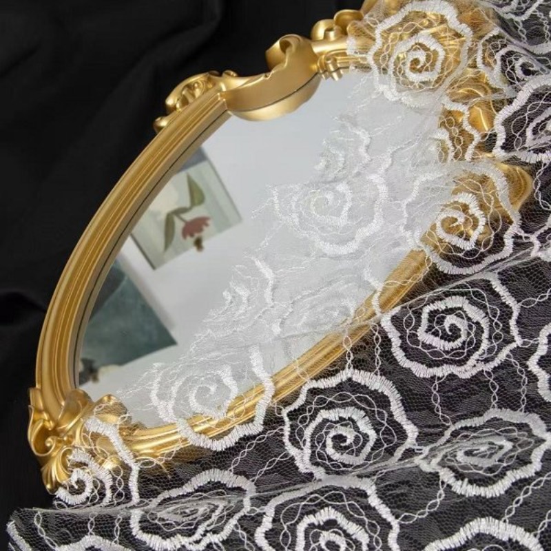 Embroidered Tulle Lace Trim Fa - đánh giá và giá Sewing Fabric