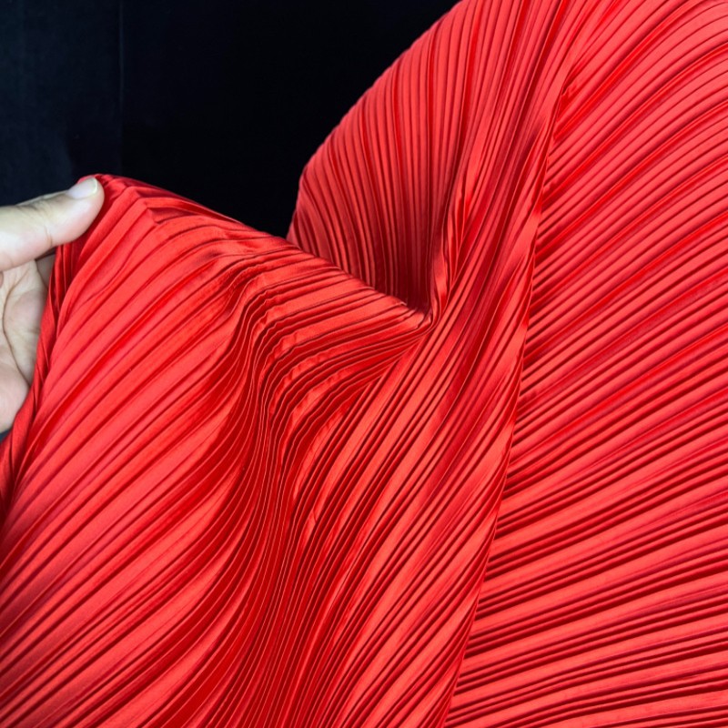 Stretch Imitation Silk Pleated - đánh giá và giá Sewing Fabric