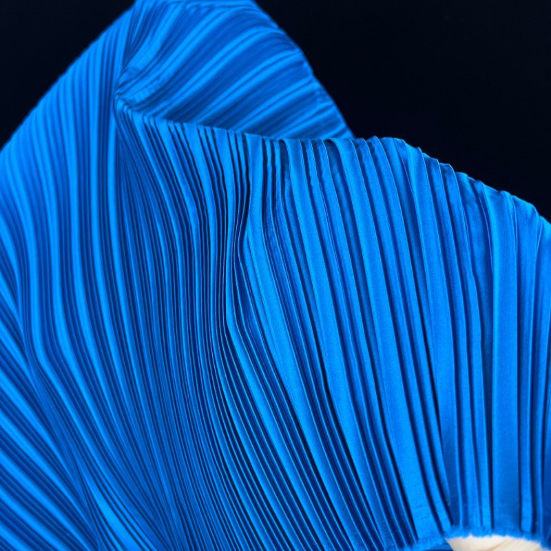 Stretch Imitation Silk Pleated - đánh giá và giá Sewing Fabric