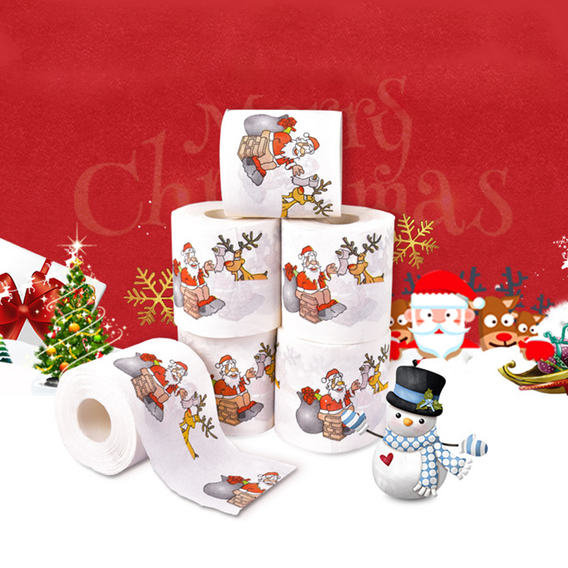 Christmas pattern color toilet - đánh giá và giá Pattern Tissue Paper