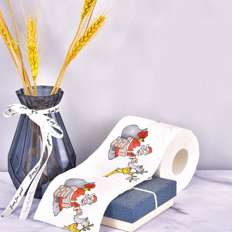 Christmas pattern color toilet - đánh giá và giá Pattern Tissue Paper