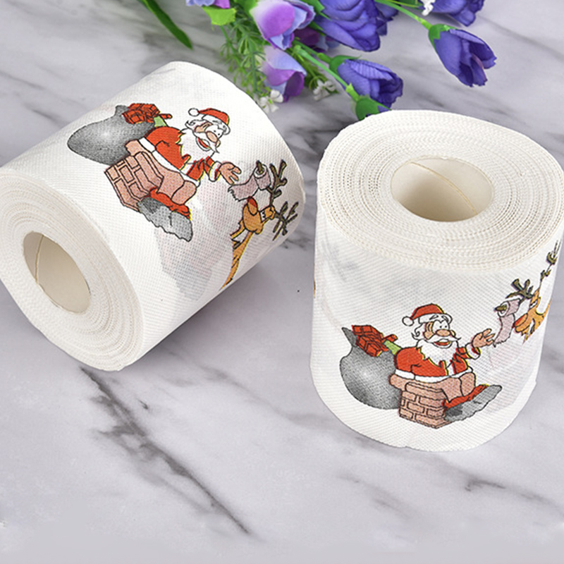 Christmas pattern color toilet - đánh giá và giá Pattern Tissue Paper