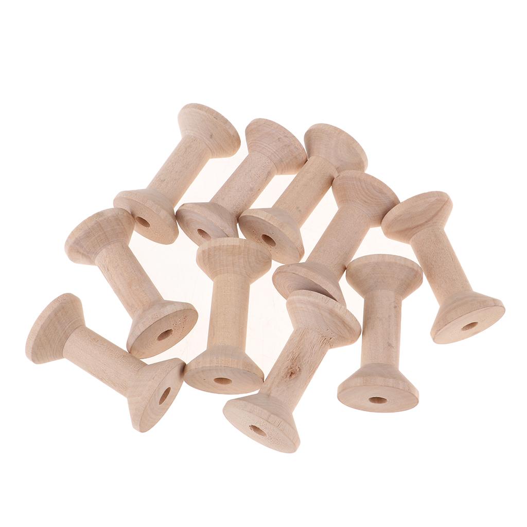 Smooth Vintage Wood Spools Emp - đánh giá và giá Thread Bobbins Empty