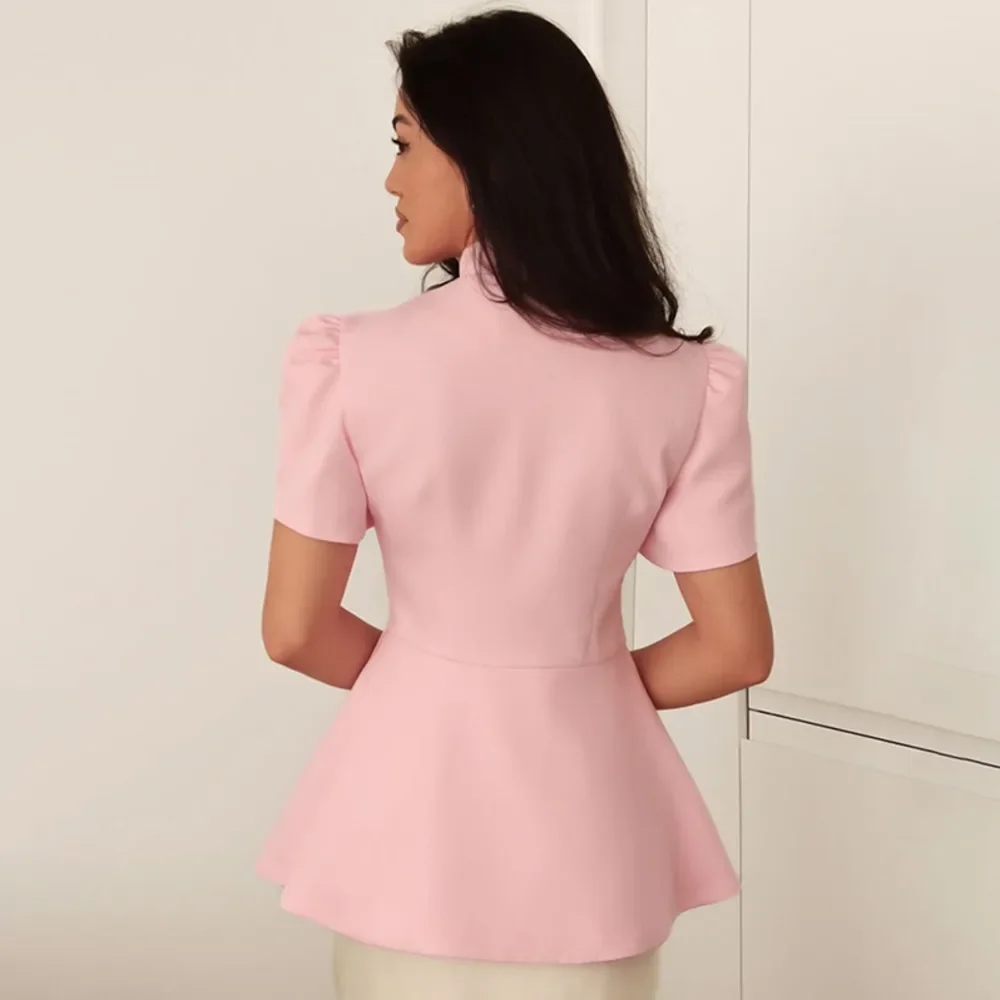 Autumn Short Sleeve Blazer Wom - đánh giá và giá Sewing Jackets
