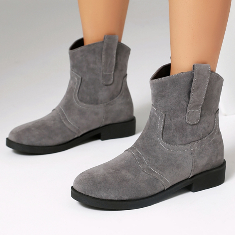 Gray Ankle Boots for Women 202 - đánh giá và giá Sewing Fleece
