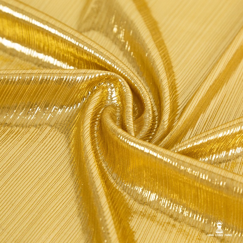 Golden Yellow Ribbed Knit Fabr - đánh giá và giá Sewing Fabric