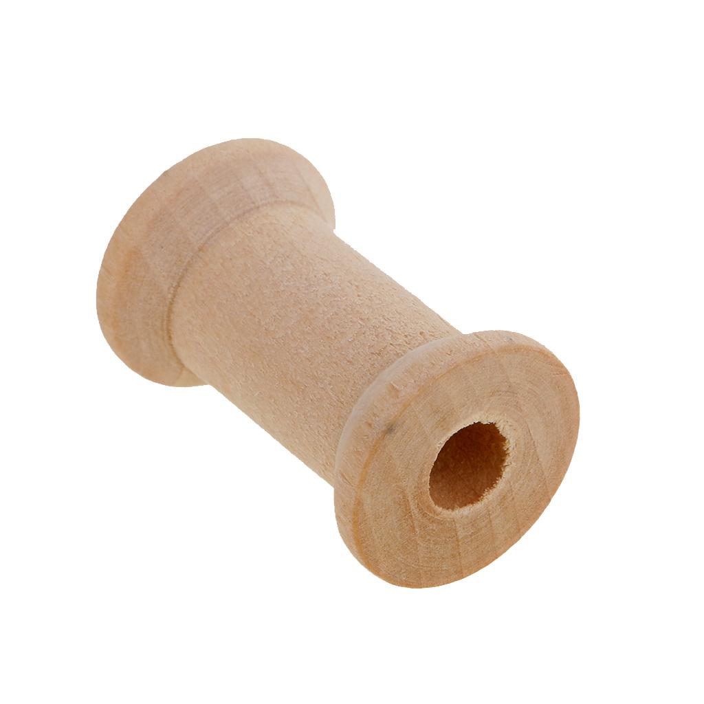 Wooden Empty Bobbin Set 20 Pie - đánh giá và giá Thread Bobbins Empty