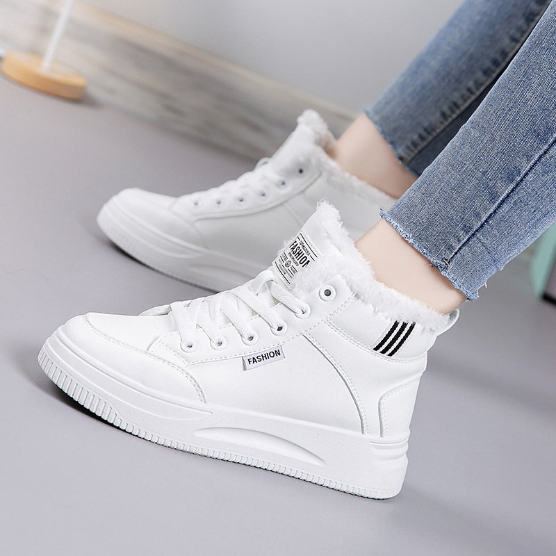 White Shoes Women's 2025 Winte - đánh giá và giá Sewing Cotton