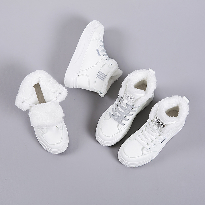 White Shoes Women's 2025 Winte - đánh giá và giá Sewing Cotton