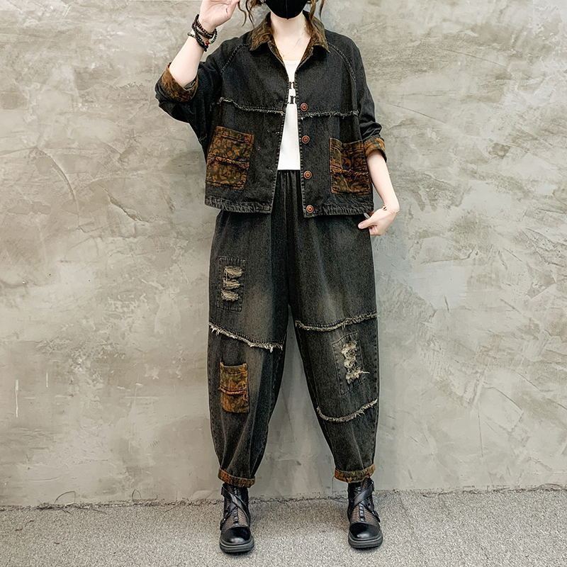 Autumn Winter Women Retro Cowb - đánh giá và giá Sewing Jackets