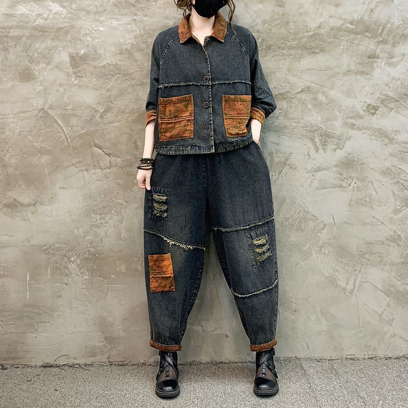 Autumn Winter Women Retro Cowb - đánh giá và giá Sewing Jackets