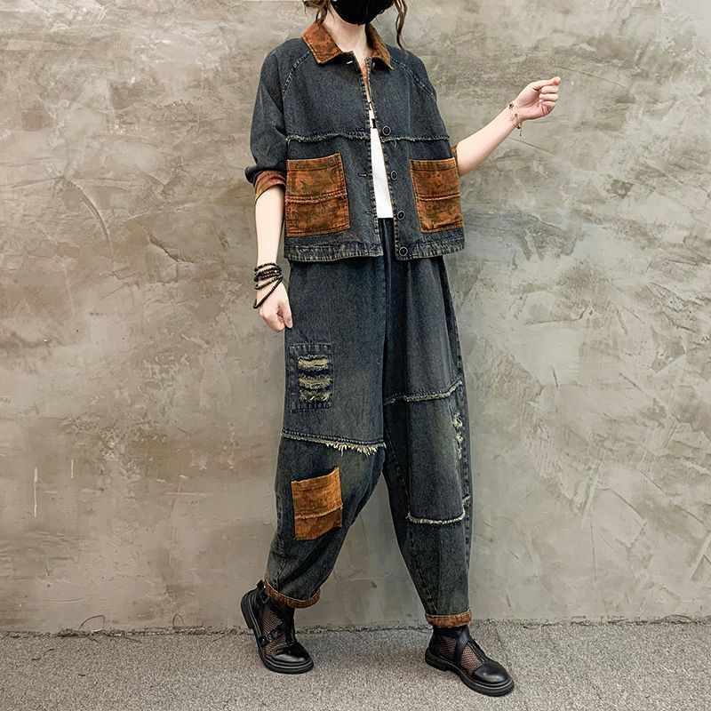 Autumn Winter Women Retro Cowb - đánh giá và giá Sewing Jackets