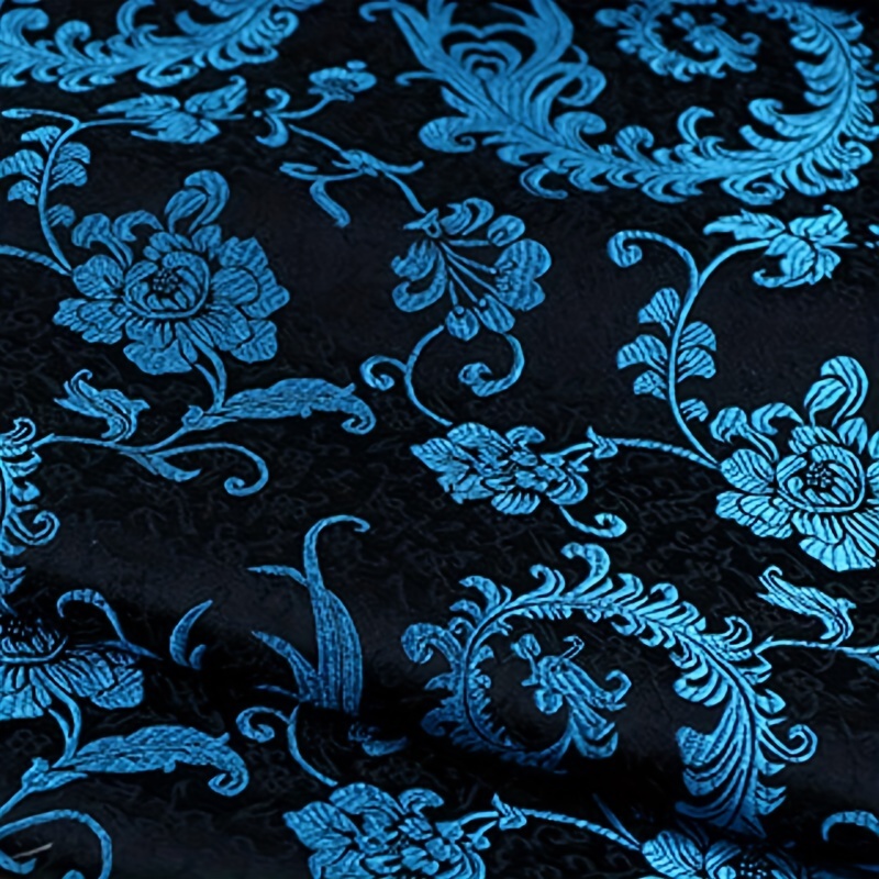 3D Blue Phoenix Tail Brocade F - đánh giá và giá Sewing Fabric