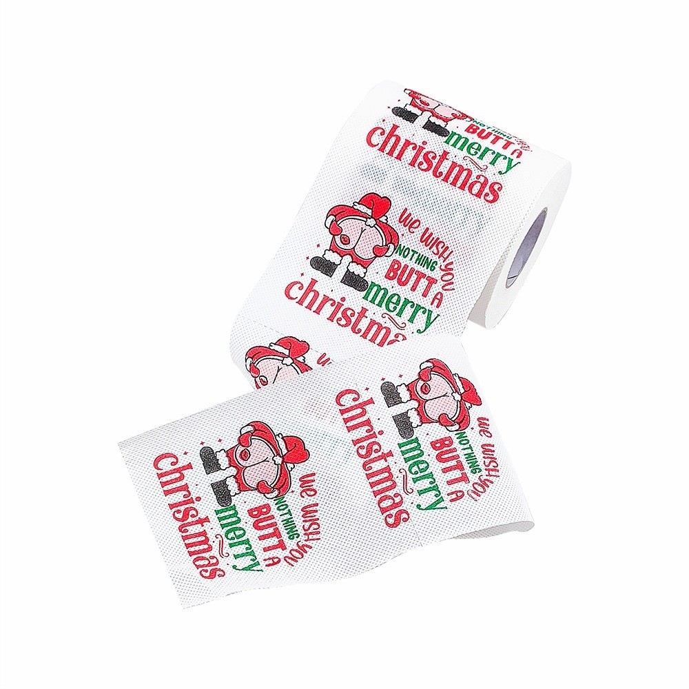 Santa Printed Christmas Toilet - đánh giá và giá Pattern Tissue Paper