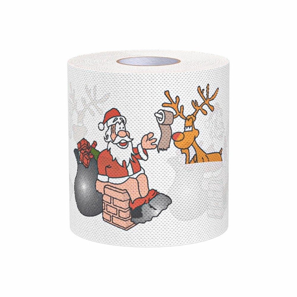 Santa Printed Christmas Toilet - đánh giá và giá Pattern Tissue Paper