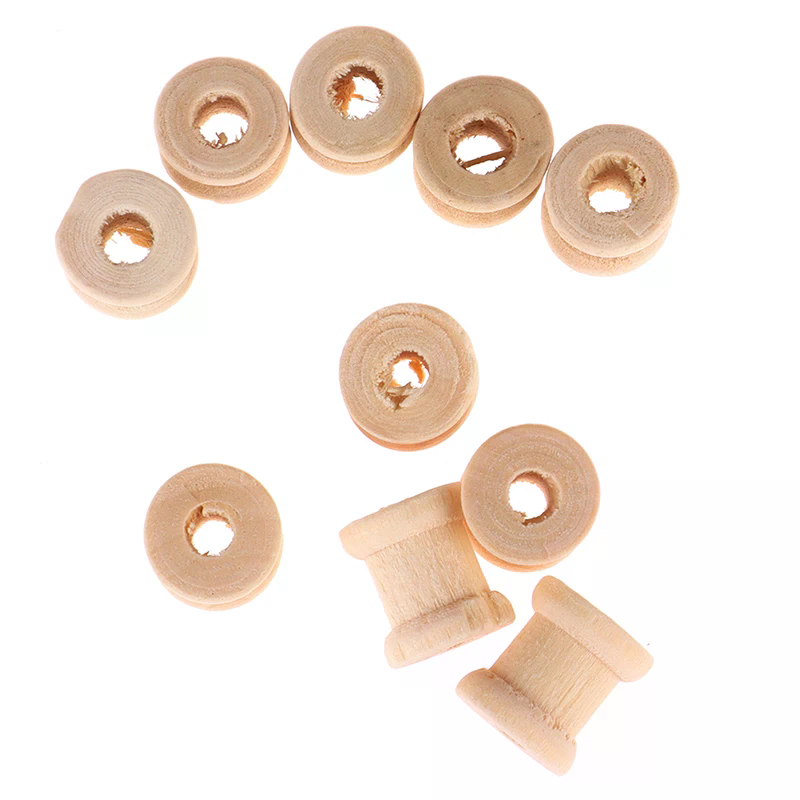 100PCS Wooden Empty Thread Spo - đánh giá và giá Thread Bobbins Empty
