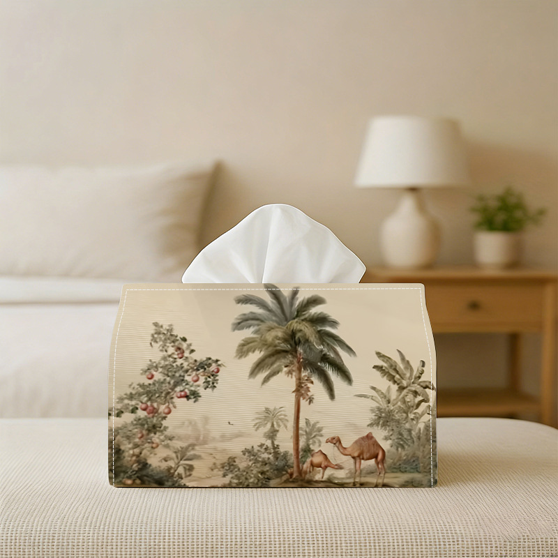 1pc Coconut Tree & Camel Patte - đánh giá và giá Pattern Tissue Paper