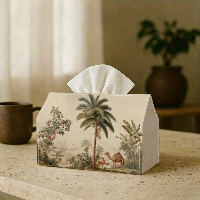1pc Coconut Tree & Camel Patte - đánh giá và giá Pattern Tissue Paper
